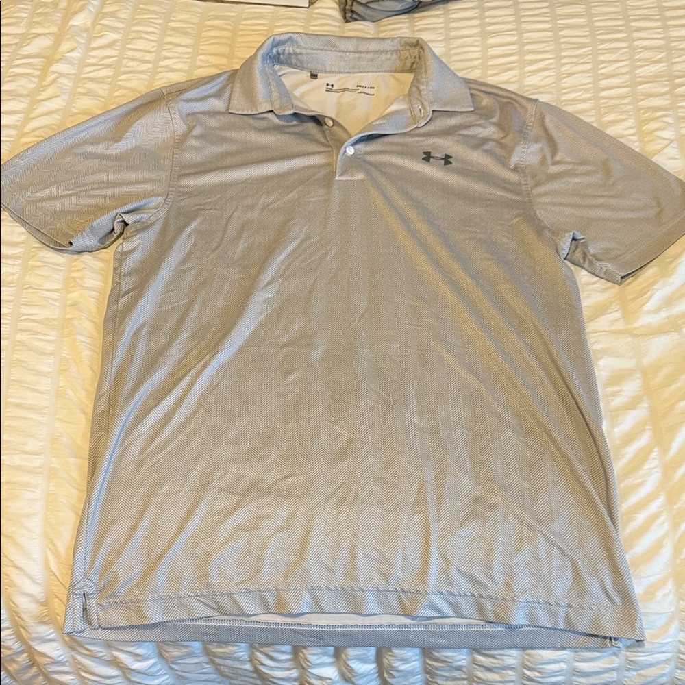 Under Armour Men's Light Gray Polo Shirt